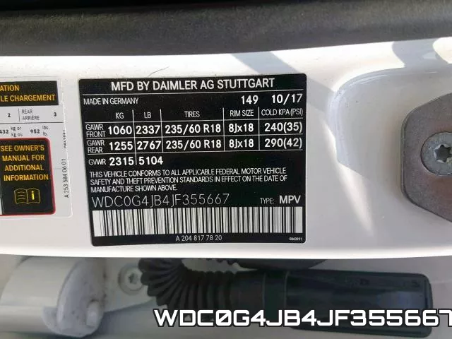 WDC0G4JB4JF355667 фото 2