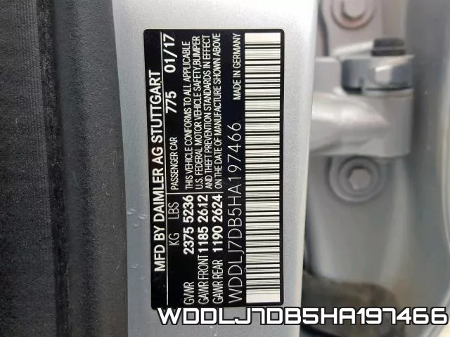 WDDLJ7DB5HA197466 фото 2