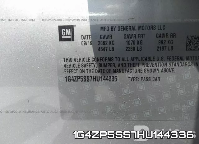 1G4ZP5SS7HU144336 фото 10