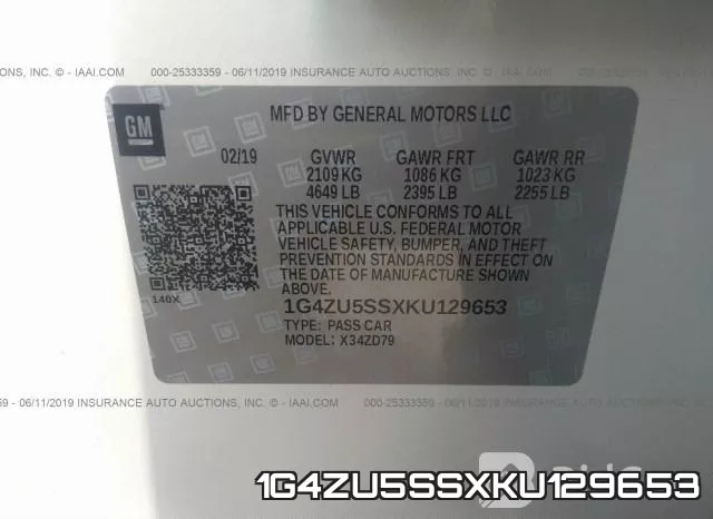 1G4ZU5SSXKU129653 фото 10
