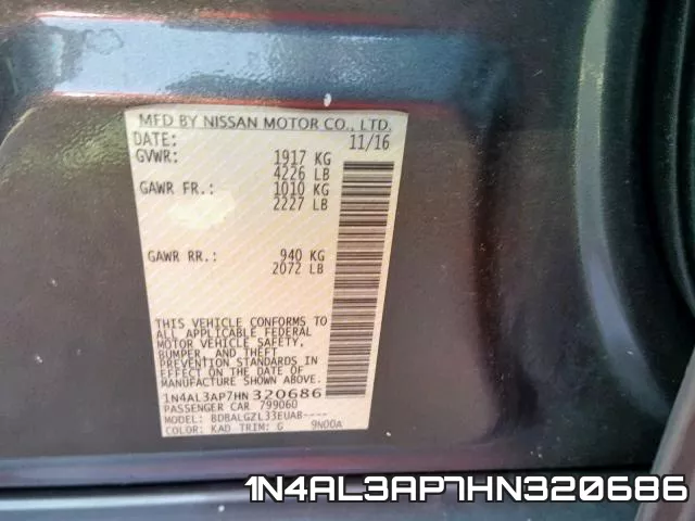 1N4AL3AP7HN320686 фото 2