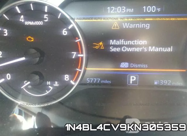 1N4BL4CV9KN305359 фото 8