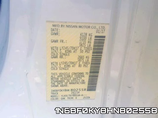 1N6BF0KY8HN802558 фото 2