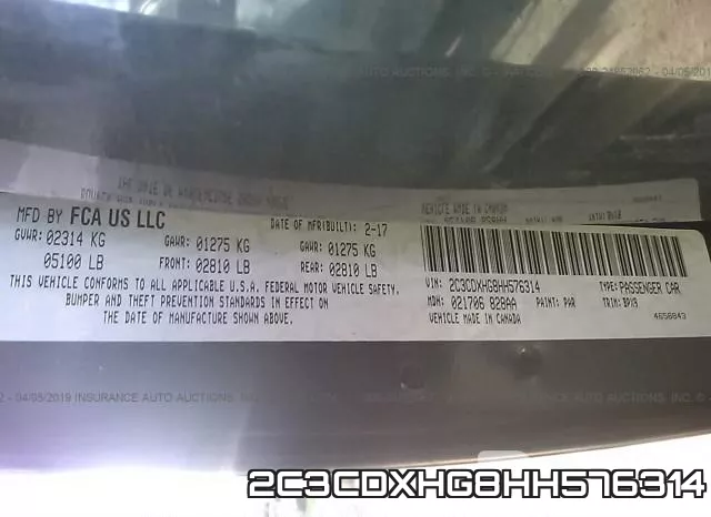 2C3CDXHG8HH576314 фото 10