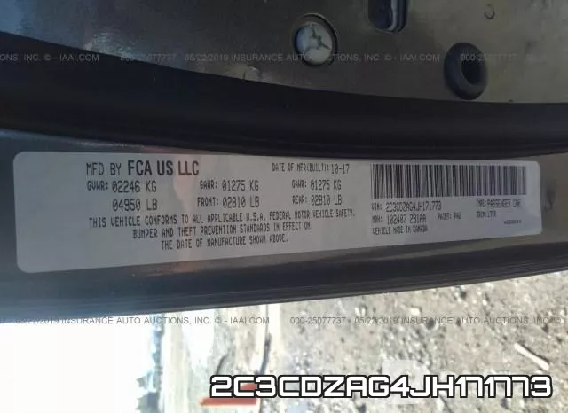 2C3CDZAG4JH171773 фото 10