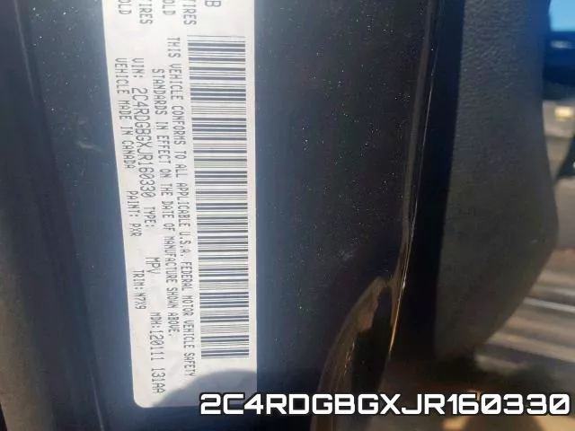 2C4RDGBGXJR160330 фото 2