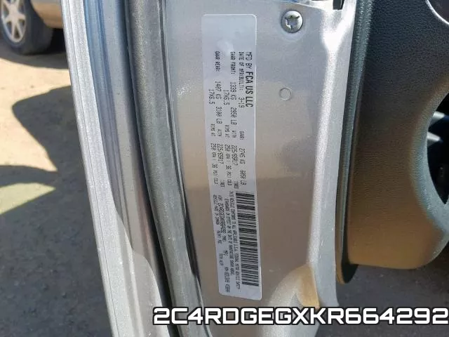 2C4RDGEGXKR664292 фото 2