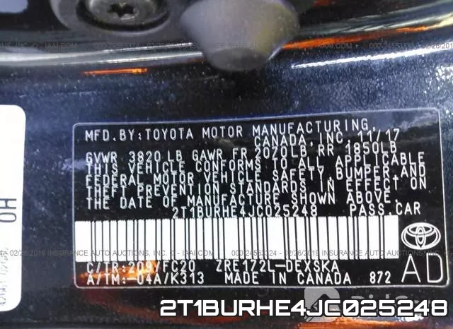 2T1BURHE4JC025248 фото 10
