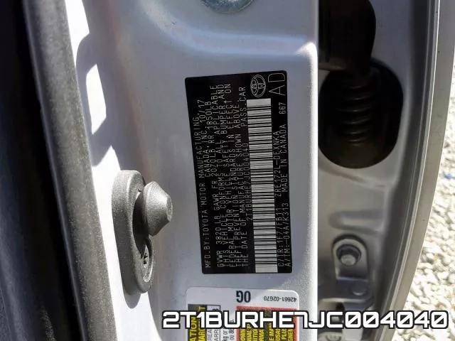 2T1BURHE7JC004040 фото 2