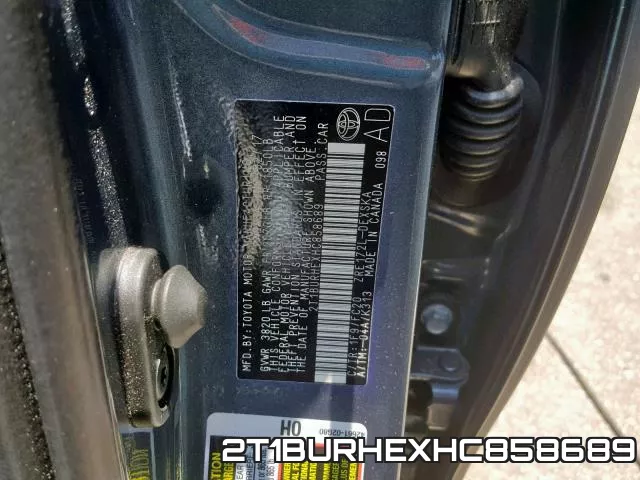2T1BURHEXHC858689 фото 2