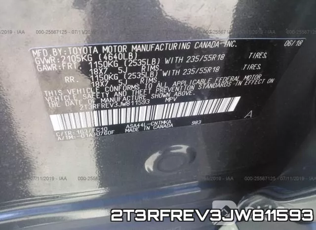 2T3RFREV3JW811593 фото 10
