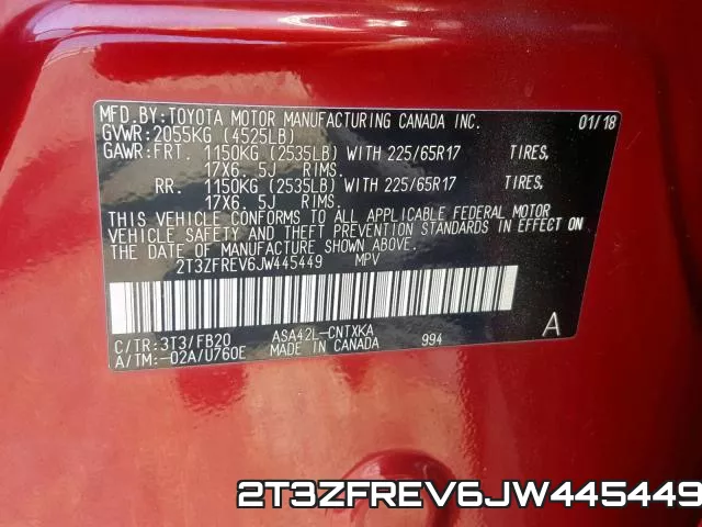 2T3ZFREV6JW445449 фото 2