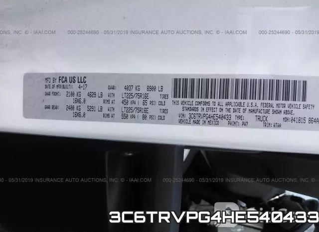 3C6TRVPG4HE540433 фото 10