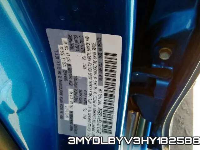 3MYDLBYV3HY182588 фото 2