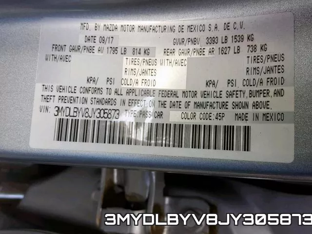 3MYDLBYV8JY305873 фото 2