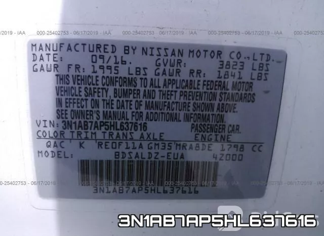 3N1AB7AP5HL637616 фото 10