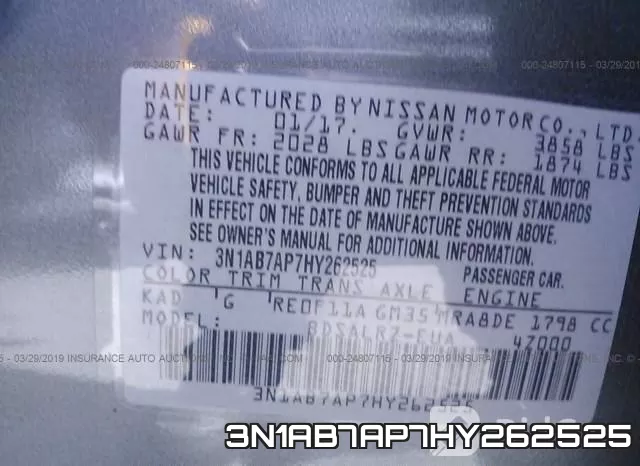 3N1AB7AP7HY262525 фото 10