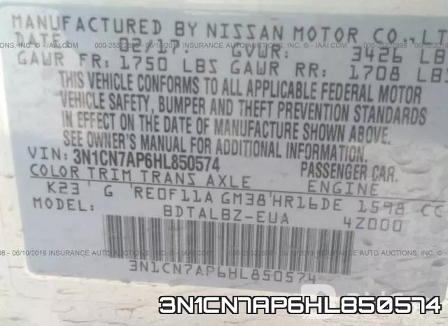 3N1CN7AP6HL850574 фото 10