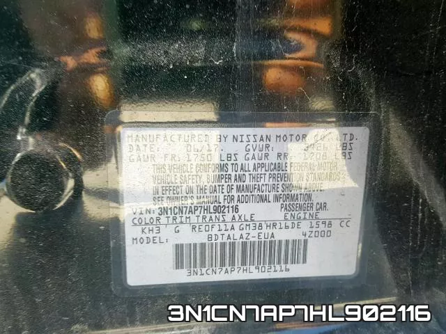 3N1CN7AP7HL902116 фото 2