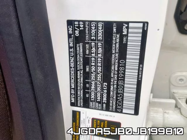4JGDA5JB0JB199810 фото 2