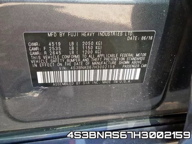 4S3BNAS67H3002159 фото 2