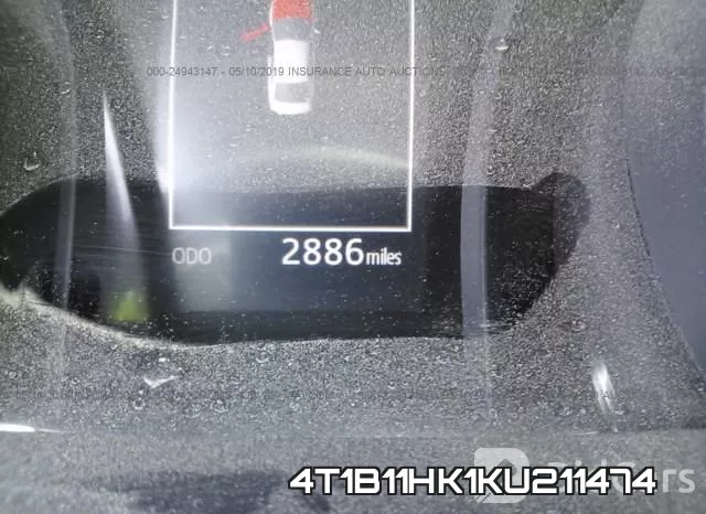4T1B11HK1KU211474 фото 8