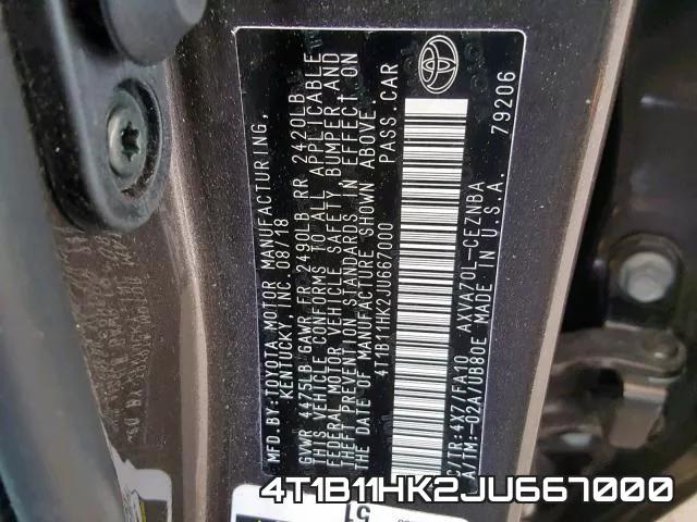 4T1B11HK2JU667000 фото 2