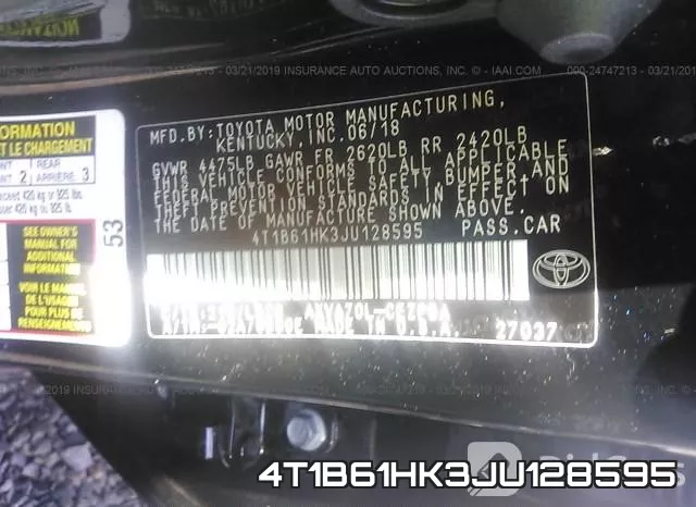 4T1B61HK3JU128595 фото 10