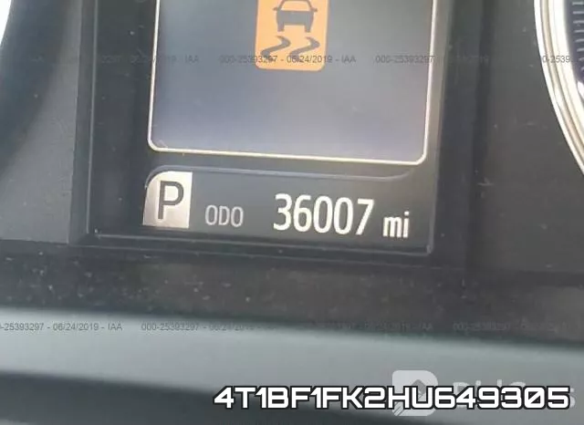 4T1BF1FK2HU649305 фото 8