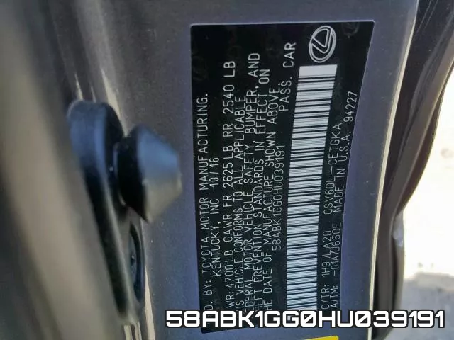 58ABK1GG0HU039191 фото 2