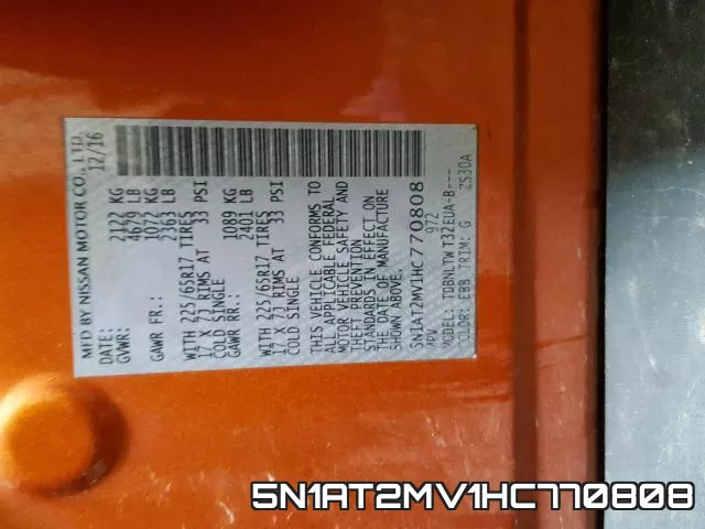 5N1AT2MV1HC770808 фото 2