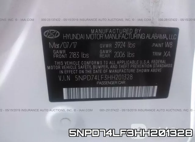 5NPD74LF3HH201328 фото 10