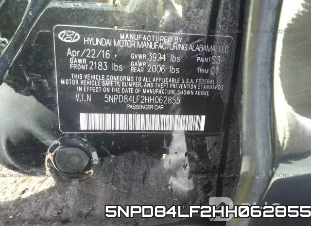 5NPD84LF2HH062855 фото 10