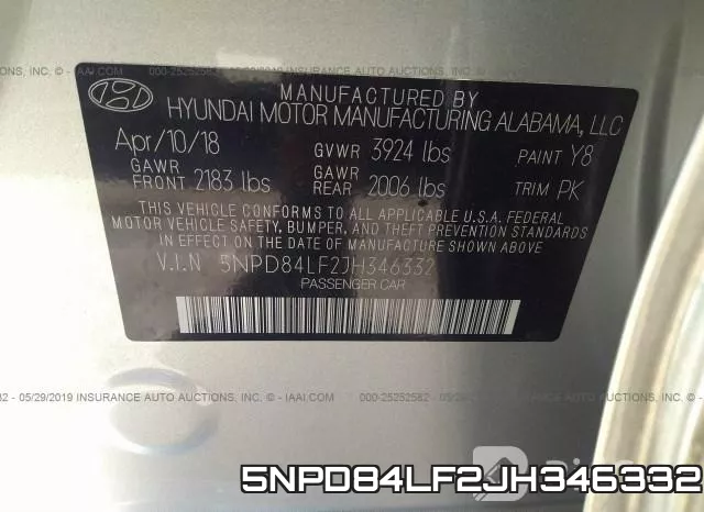 5NPD84LF2JH346332 фото 10