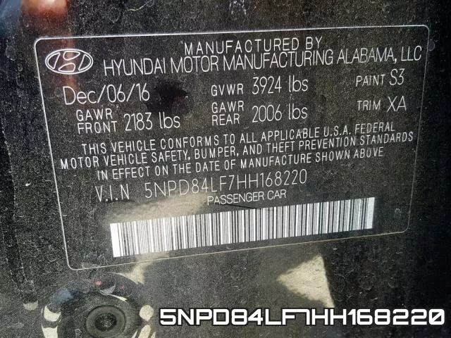 5NPD84LF7HH168220 фото 2