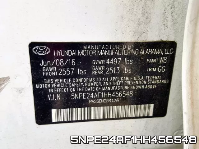 5NPE24AF1HH456548 фото 2