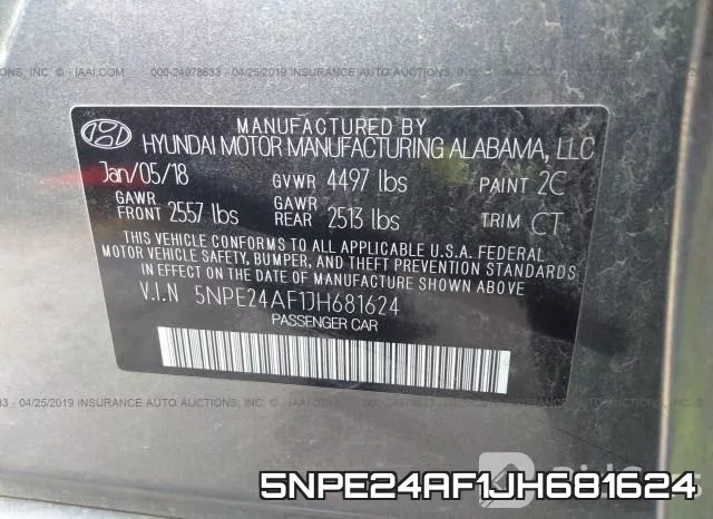 5NPE24AF1JH681624 фото 10