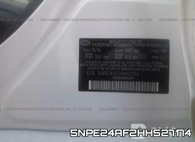 5NPE24AF2HH527174 фото 10