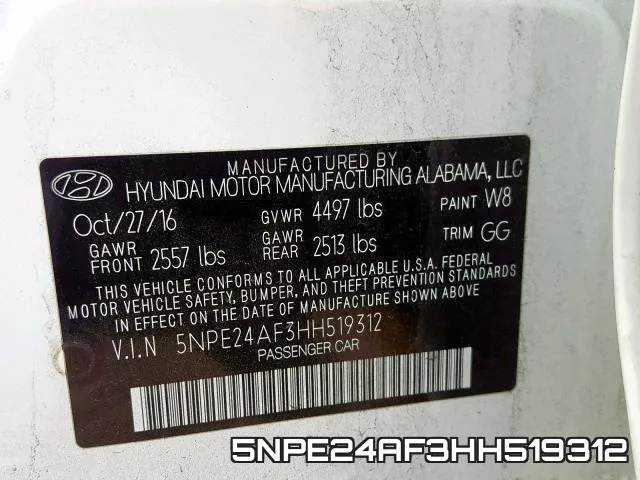 5NPE24AF3HH519312 фото 2