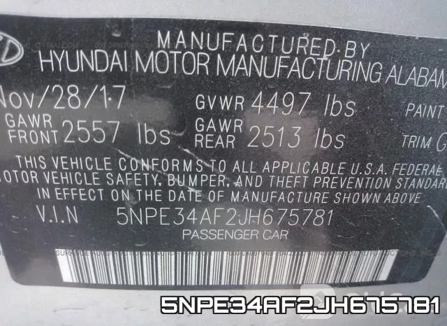 5NPE34AF2JH675781 фото 10