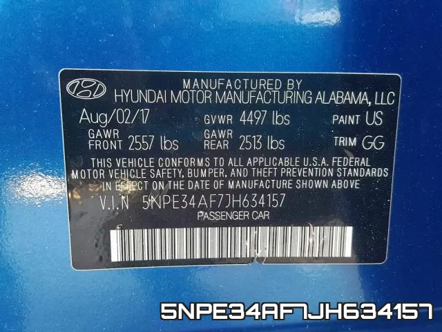5NPE34AF7JH634157 фото 2
