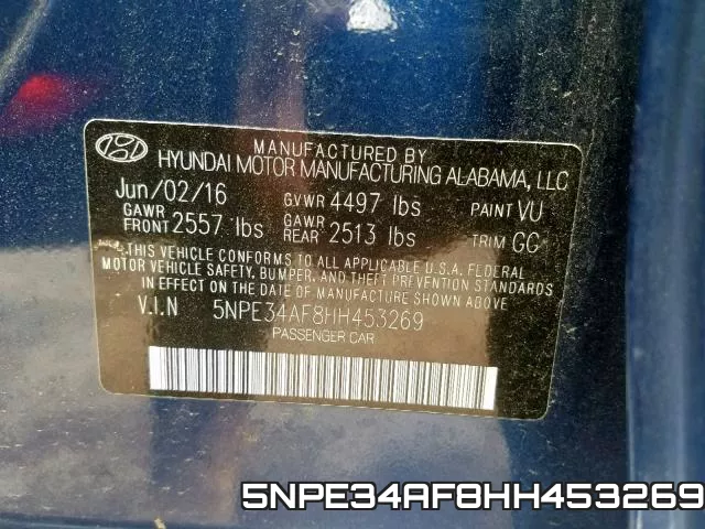 5NPE34AF8HH453269 фото 2