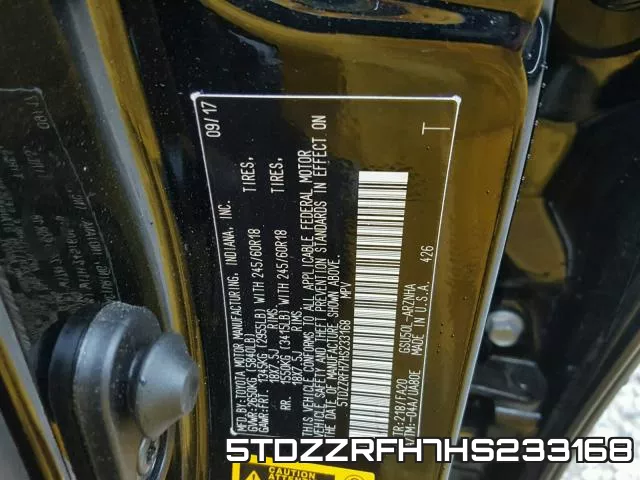 5TDZZRFH7HS233168 фото 2
