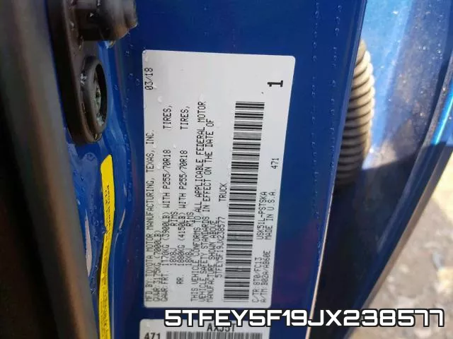 5TFEY5F19JX238577 фото 2