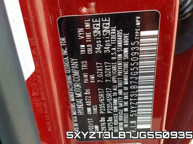 5XYZT3LB7JG550935 фото 2