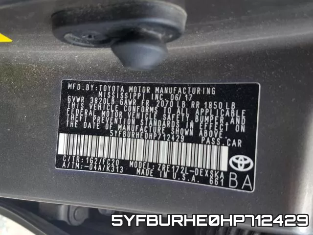 5YFBURHE0HP712429 фото 2