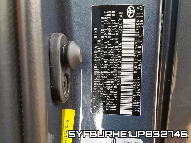 5YFBURHE1JP832746 фото 2
