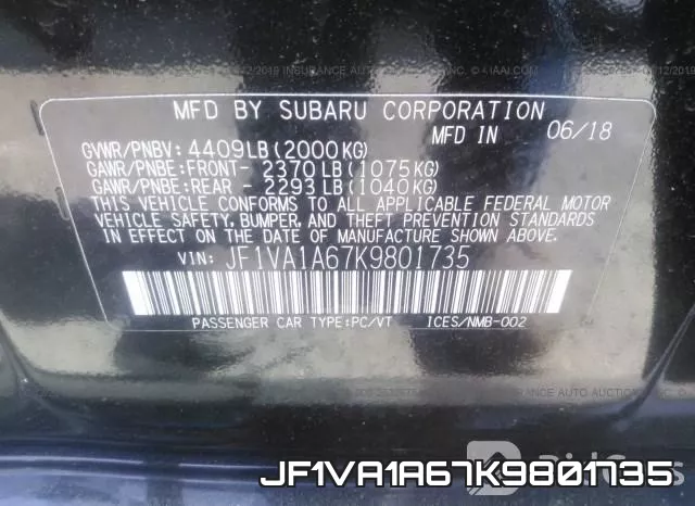 JF1VA1A67K9801735 фото 10