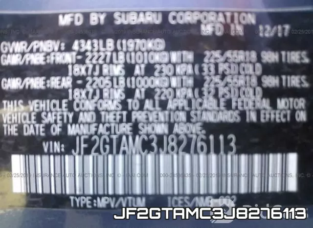JF2GTAMC3J8276113 фото 10