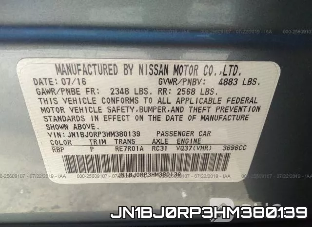 JN1BJ0RP3HM380139 фото 10